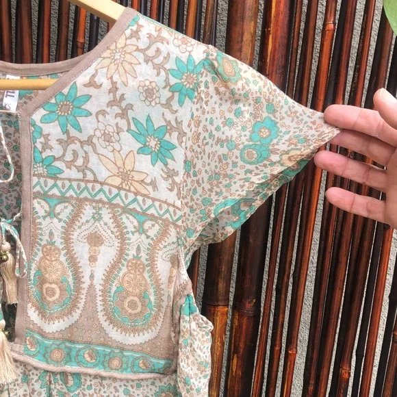 RARE Vintage Spell Boho Blossom Mini Dress - Picture 11 of 16